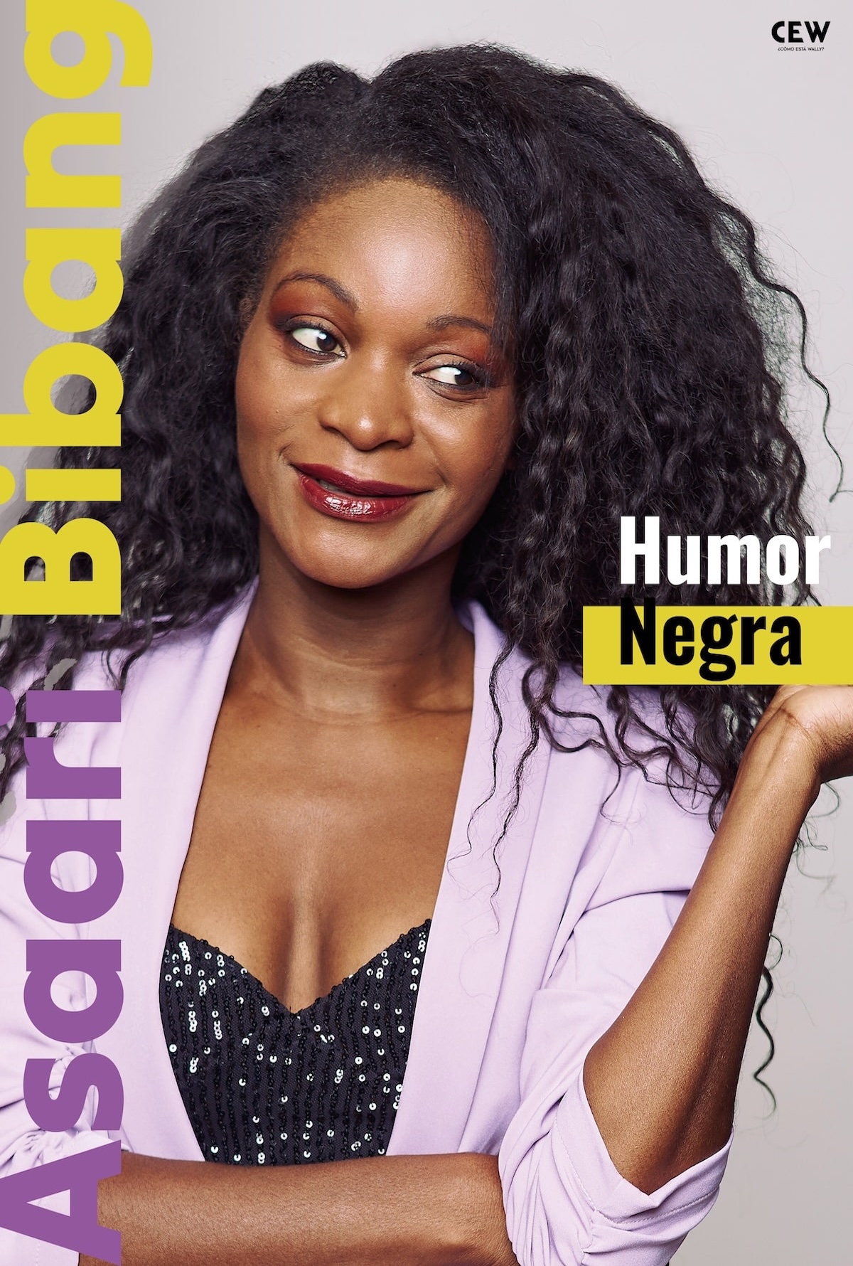 Cartel Humor Negra - Show Asaasri Bibang